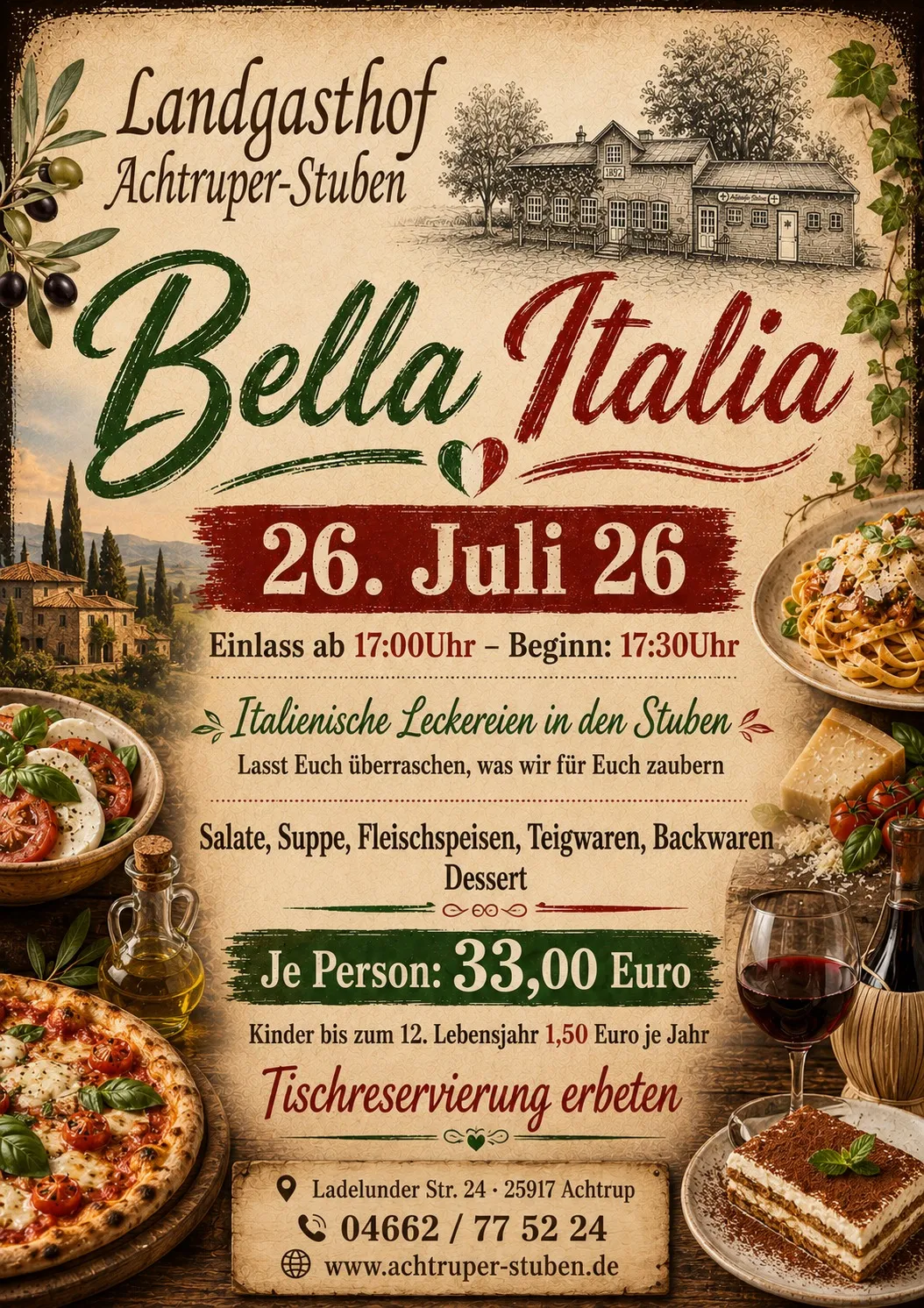 Plakat Bella Italia